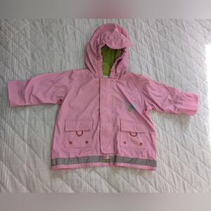KUSHIES pink waterproof jacket for girls size 3 years